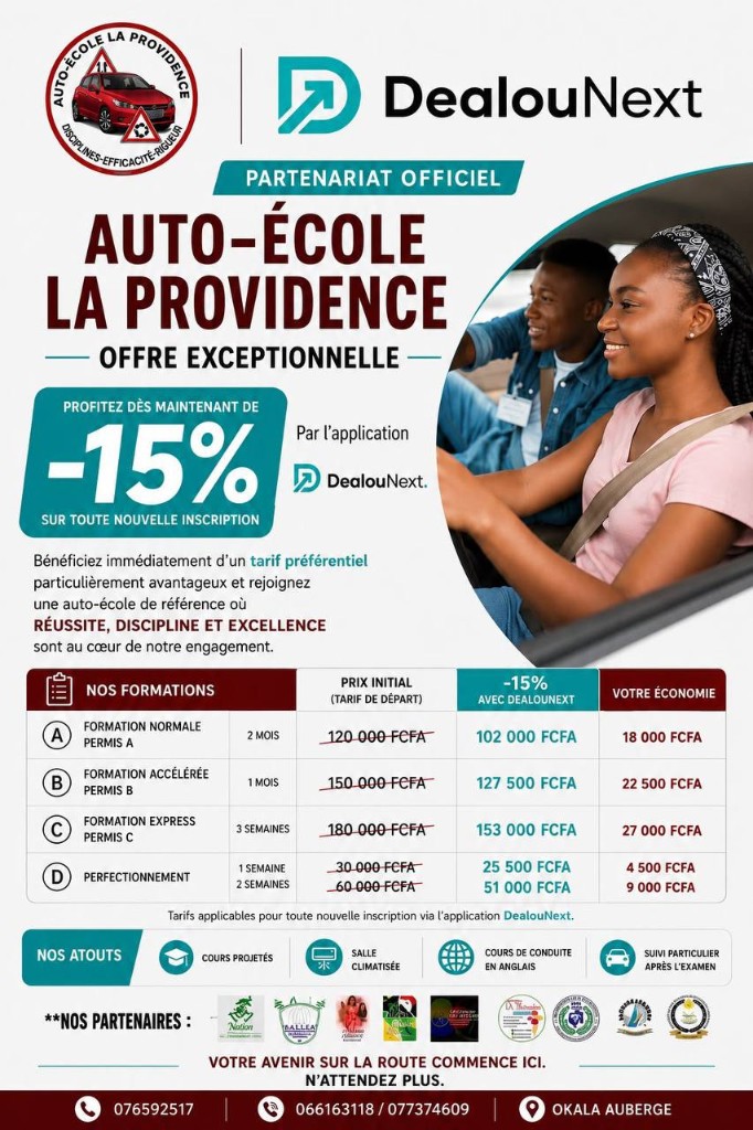 –15% à l’Auto-École La Providence